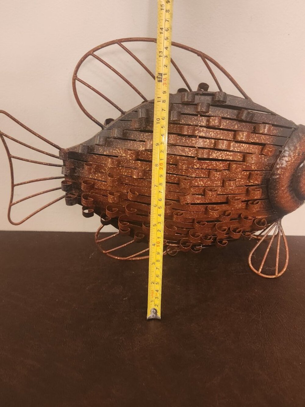 Rustic Metal Fish Sculpture - Picture 5 of 5